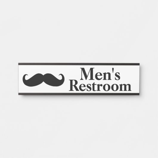 Mannen Bord voor het terugzetten van deuren Deurbordje (Voorkant)