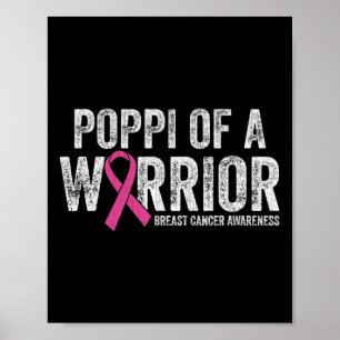 Mannen Borstkanker Awareness Month Roze lint Pop Poster