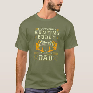 Mannen Bow Hunting Dad, Archery Deer Antlers Hunti T-shirt