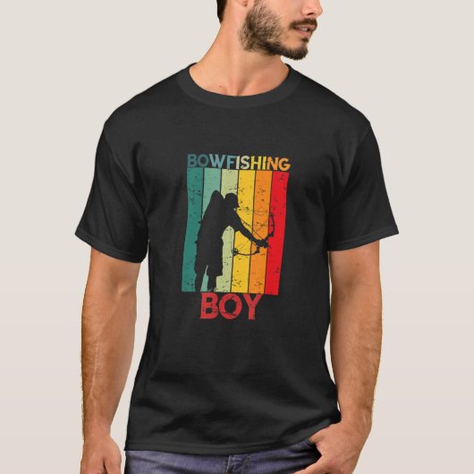 Mannen Bowfish Boy Bowfisher Fish Bow Hunting Ret T-shirt (Voorkant)