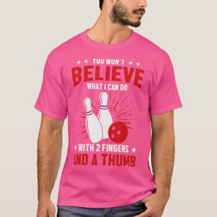 Mannen Bowler Sport citeert Funny Bowling Lover T-shirt