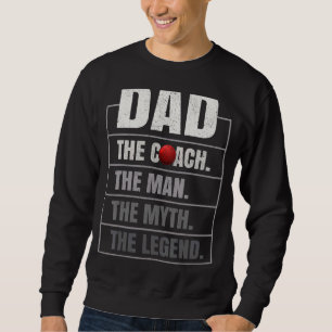 Mannen Bowling Coach Papa Man Myth De legende Bowl Trui