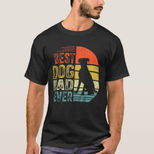 Mannen  Boxer Best Dog Pap Oog Vaderdag T-shirt
