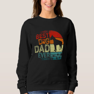 Mannen Boxer  Dog Dad Cool Fathers Day Retro Trui