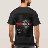 Mannen brandweer shirt (Achterkant)