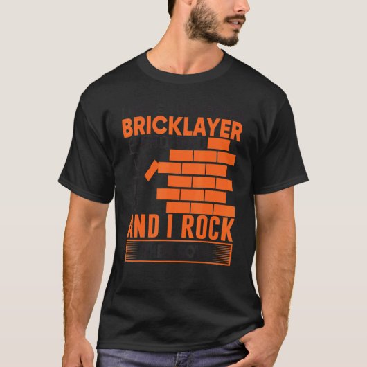 Mannen Bricklayer Mannen Bricklayer Bricklayer Pap T-shirt (Voorkant)