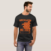 Mannen Bricklayer Mannen Bricklayer Bricklayer Pap T-shirt (Voorkant volledig)