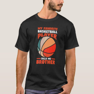 Mannen Broeder Basketball Player T-shirt