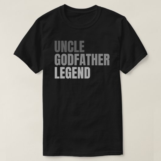 Mannen Broeder oom Godfather Legend grappig T-shirt (Design voorkant)
