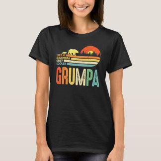 Mannen bruidegom als opa alleen koeler voor mannen t-shirt