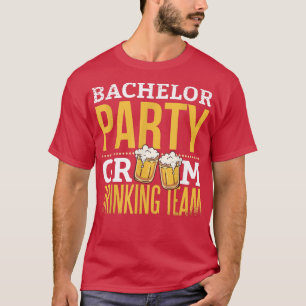 Mannen Bruidegom Drinken Team JGA Mannen Jonggezel T-shirt