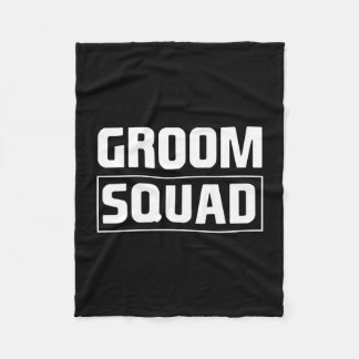 Mannen bruidegom squad bruidsjonkers team groep vr fleece deken