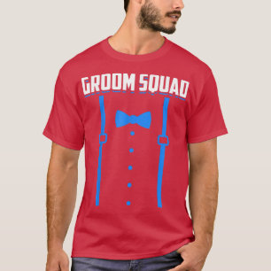 Mannen Bruidegom Team Bruidsjonkers Huwelijk Grapp T-shirt