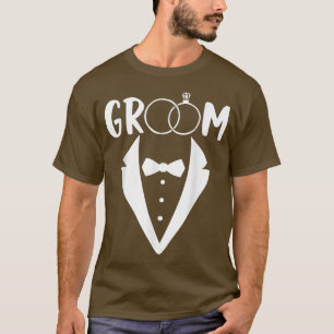 Mannen bruiloft Bachelor Marriage Groom Bachelor P T-shirt