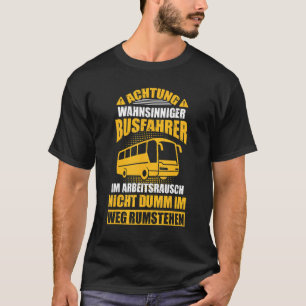 Mannen bus-bus t-shirt