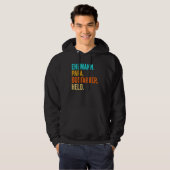 Mannen buschauffeur papa vader busbus schoolbus hoodie (Voorkant volledig)