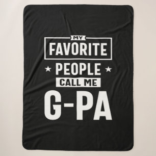Mannen cadeau Mijn favoriete mensen noemen me G-Pa Sherpa Deken