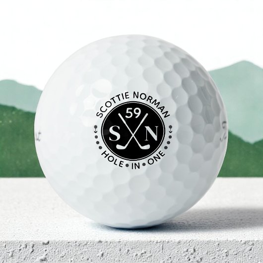 Mannen Cadeaus Classic Zwart & Wit Golfballen