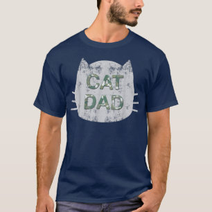 Mannen Camoue Cat Pap, de oorspronkelijke kat vade T-shirt