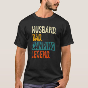 Mannen Camper Husband Pap Camping Legend  Fa T-shirt
