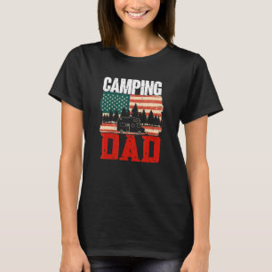 Mannen Camping Dad Camper Caravan Camping 12 T-shirt