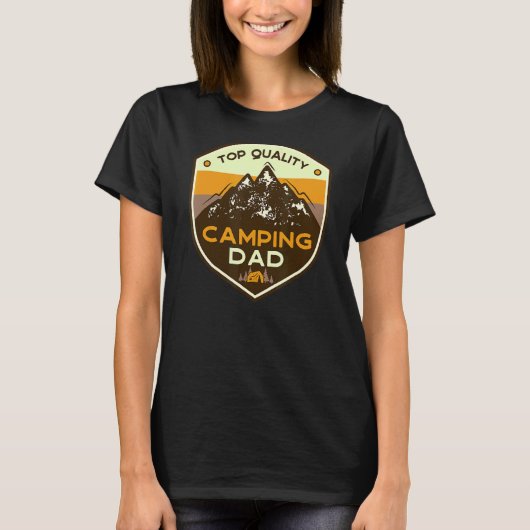 Mannen Camping Dad Cool Camper T-shirt (Voorkant)