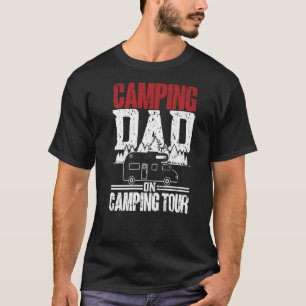 Mannen Camping Dad op Tour Camper Caravan Camping T-shirt