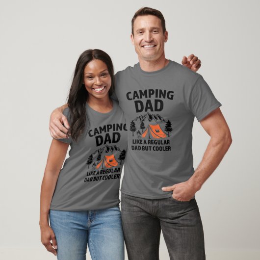 Mannen Camping Papa als een gewone pap T-shirt (Unisex)