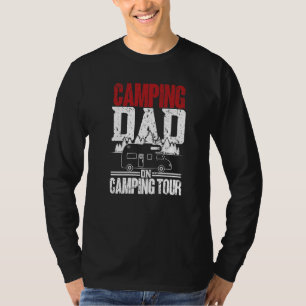 Mannen Camping Papa Op Tour Camper Caravan Camping T-shirt