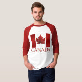 Mannen Canada Vlag Baseball Jersey Souvenir Shirt (Voorkant volledig)