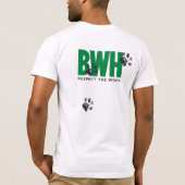 Mannen Canvas T-shirt (Achterkant)