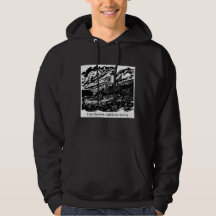 Mannen Cape Decision Woodblock Logo Hoodie