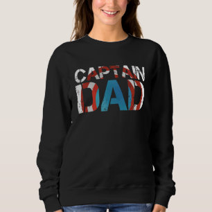 Mannen Captain Dad Hero hield Papa Vaderdag 202 Trui