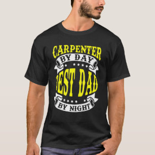 Mannen Carpenter Woodman Builder vader vader Appar T-shirt