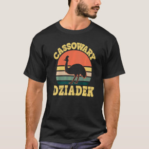 Mannen Cassowary Opa Schattige Cassowary Feest Poo T-shirt