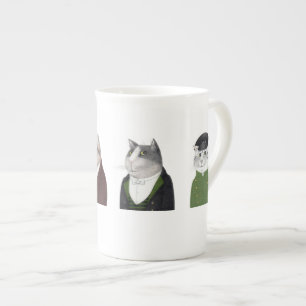 MANNEN CATS Bone China Mok