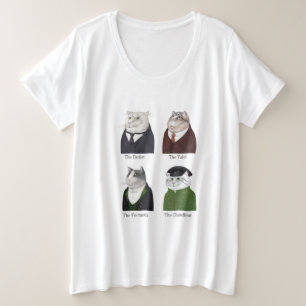 MANNEN CATS Vrouwen Plus Size T-shirt