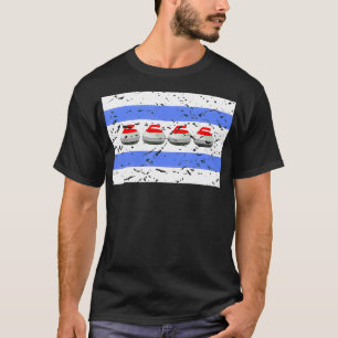 Mannen Chicago Curling Gear Chicago Flag Curler T-shirt
