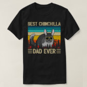 Mannen Chinchilla  Beste Chinchilla Pap Oog F T-shirt (Design voorkant)