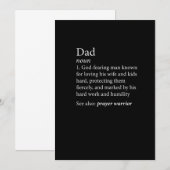 Mannen Christelijk Papa Definition Shirt Save The Date (Voorkant / Achterkant)