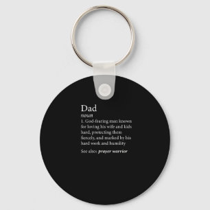 Mannen Christelijk Papa Definition Shirt Sleutelhanger