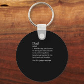 Mannen Christelijk Papa Definition Shirt Sleutelhanger (Voorkant)