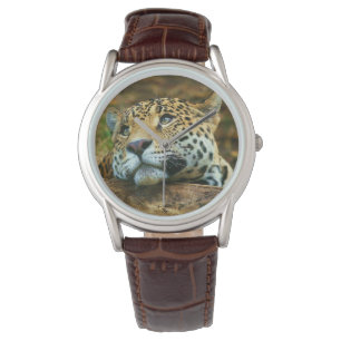 Mannen Classic Watch/Wildlife Leopard Horloge
