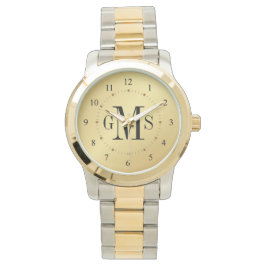 Mannen Classy Personalized Monogram Watch Horloge