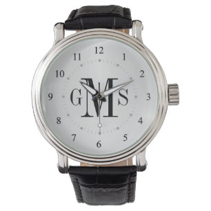 Mannen Classy Personalized Monogram Watch Horloge