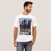 Mannen Clydesdale paard T-Shirt (Voorkant volledig)