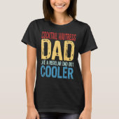 Mannen cocktail serveerster vader als een gewone p t-shirt (Voorkant)