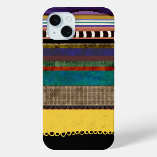Mannen collectie grijze RUPYDETEQUILA blokkleuren iPhone 15 Mini Hoesje