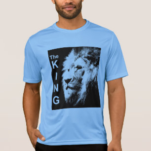 Mannen concurrent Lion Carolina Blue King T-shirt