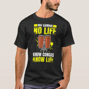 Mannen Conga Drummer Conga Love Congas Player Tumb T-shirt